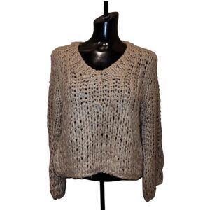 Anthropology moon river knit crop sweater